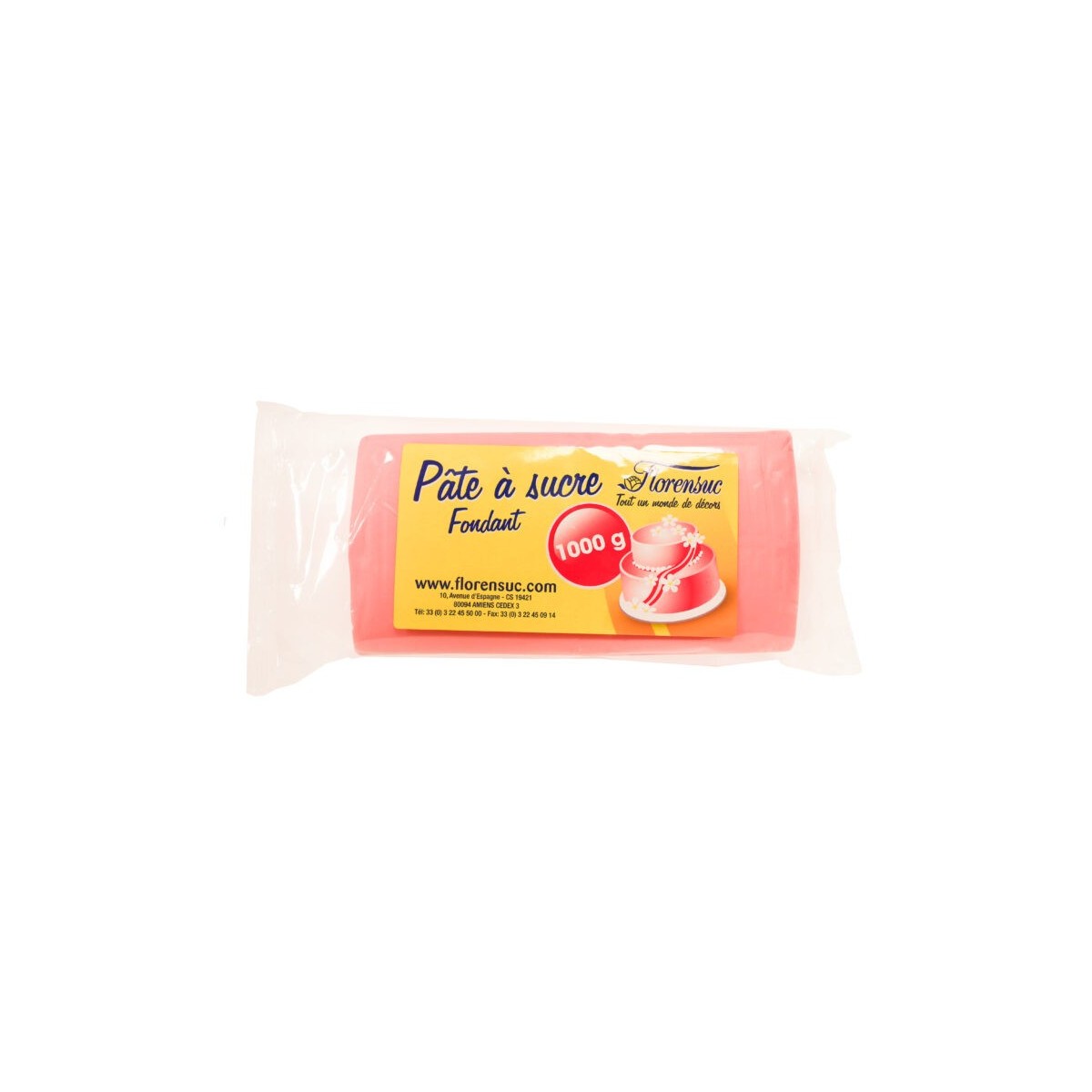 6PA21 ROLFONDANT ROZE 1KG FLORENSUC BLISTER