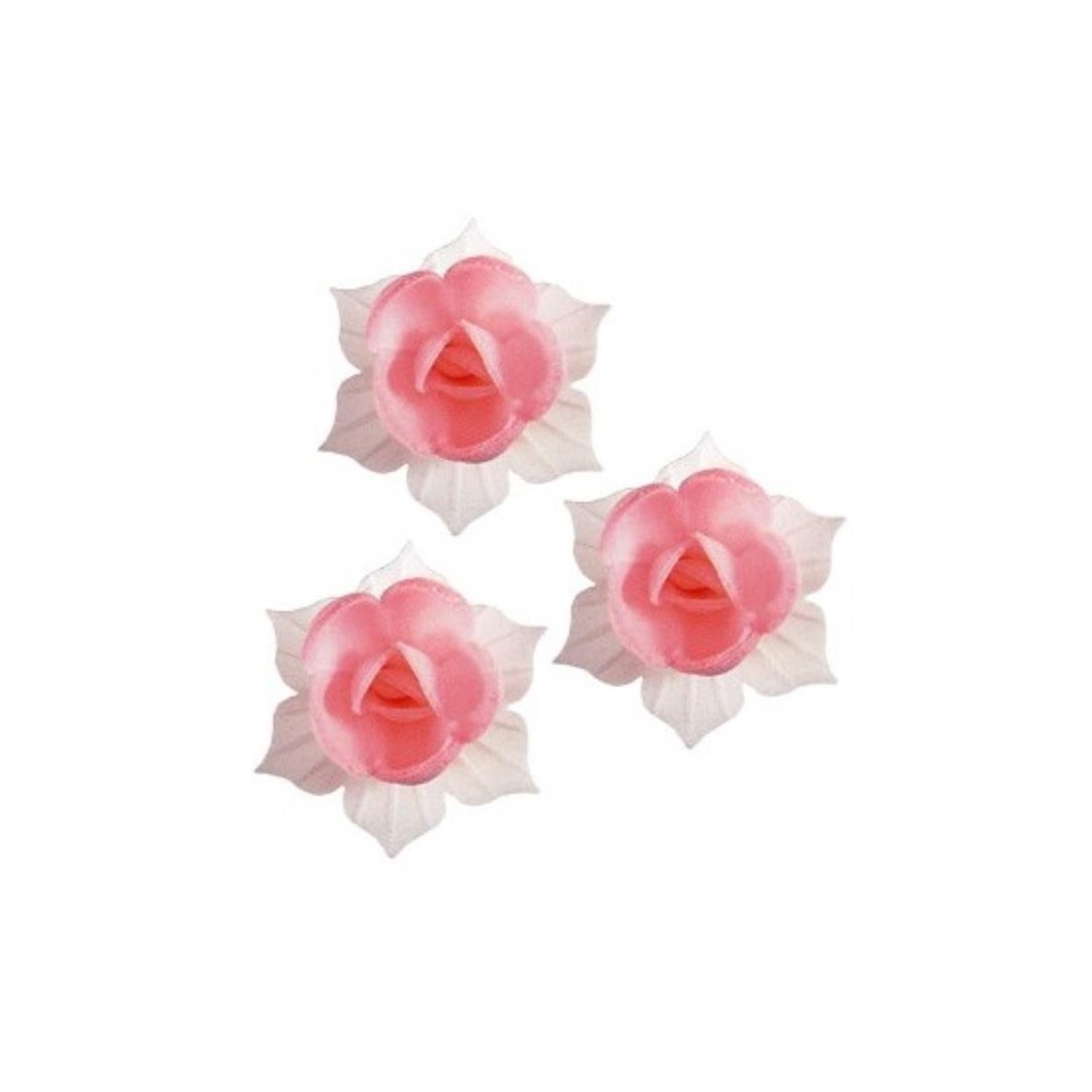 J01 JONQUILLE AZYME 45MM ROSE ET BLANC28 PCES