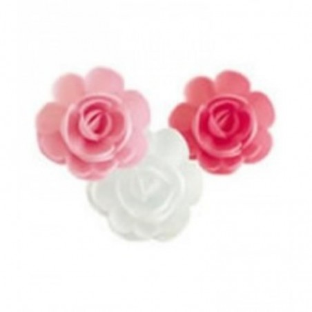 RPF05 PETITE ROSE ASSORTIES AZYME ROSE+BLANC+CARMIN 60 PCES