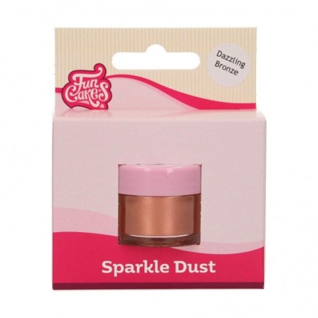 FUNCAKES COLORANT ALIM. BRONZE SCINTILLANT EN POUDRE 3GR