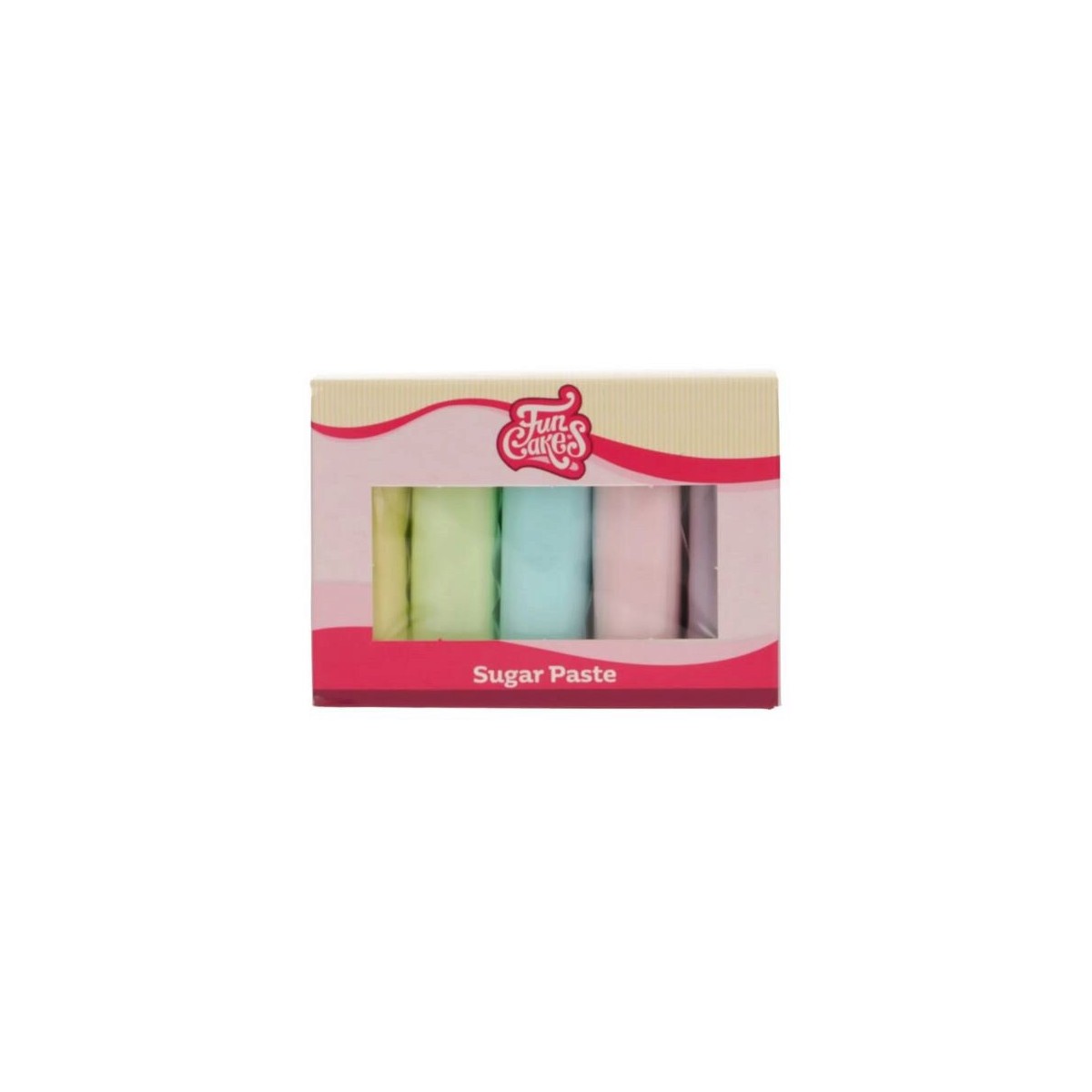 FUNCAKES PATE A SUCRE MULTIPACK PALETTE PASTEL5X100GR