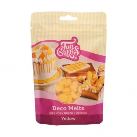 FunCakes Deco Melts  GEEL250GR ZAKJE