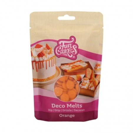 FunCakes Deco Melts ORANJE250GR ZAKJE