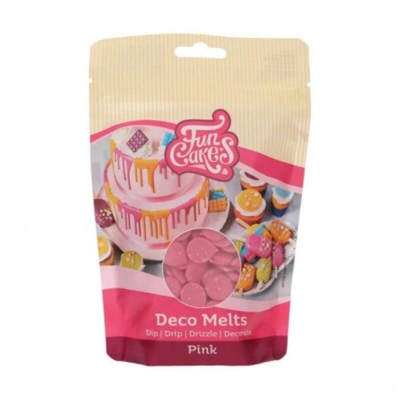 FunCakes Deco Melts ROZE250GR ZAKJE