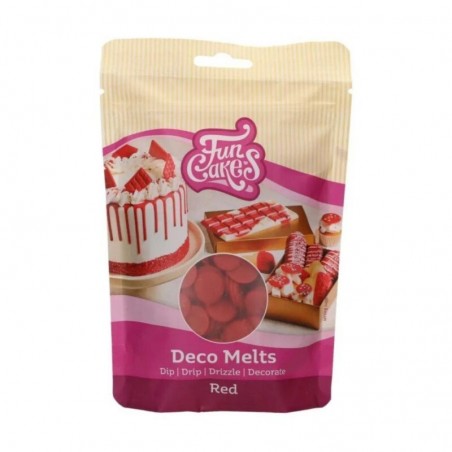 FunCakes Deco Melts  ROOD250GR ZAKJE