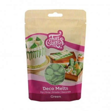 FunCakes Deco Melts  groen250GR ZAKJE