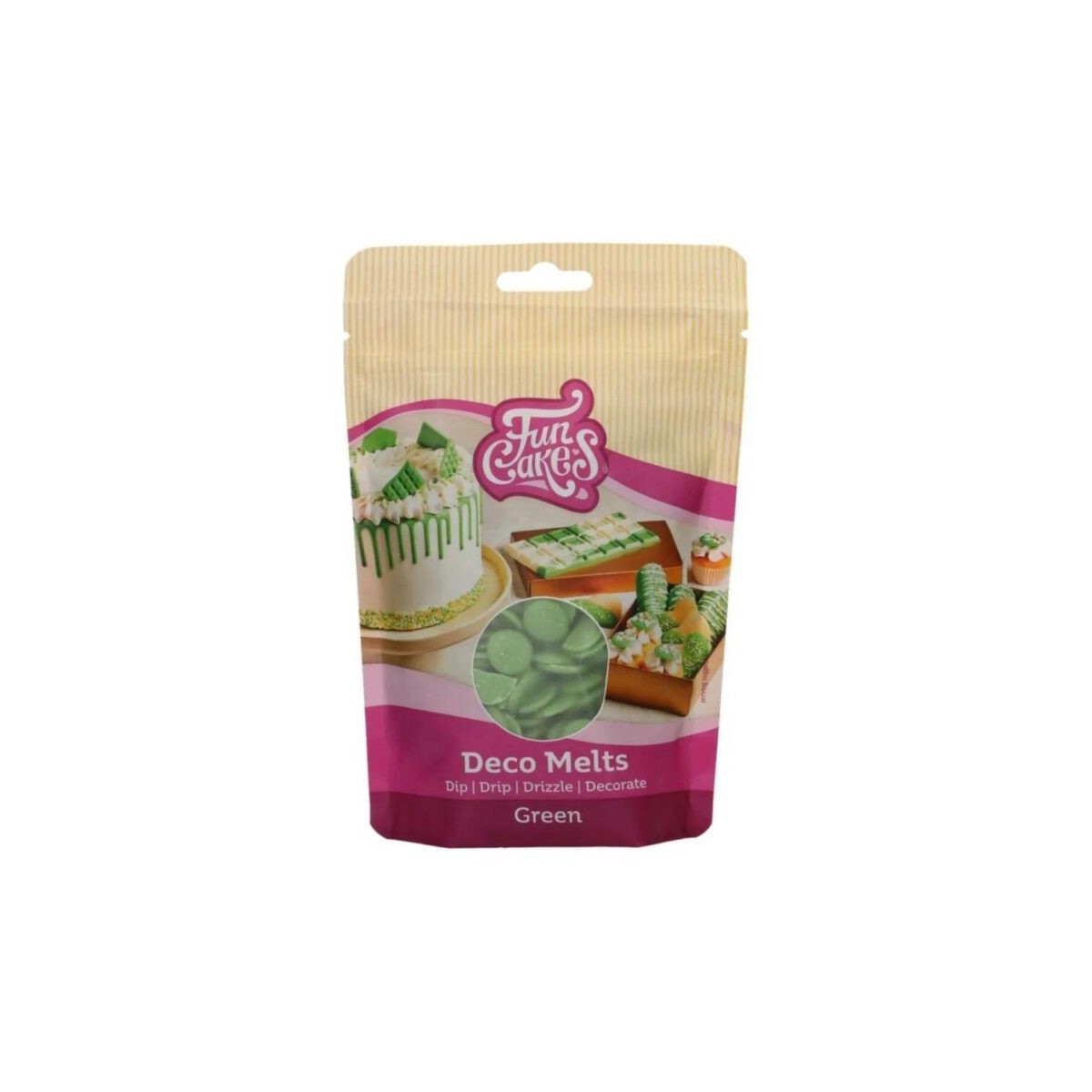 FunCakes Deco Melts  groen250GR ZAKJE