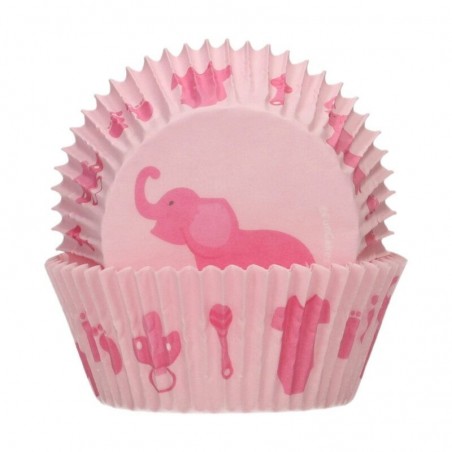 FUNCAKES CUPCAKE MUFFINVORM BABY GIRL48 STUKKEN BLISTER