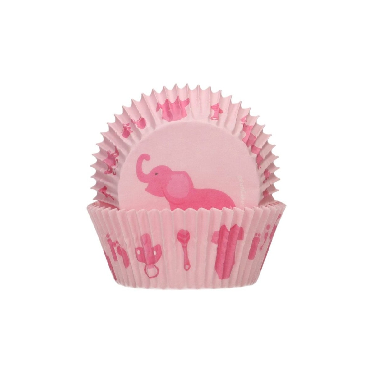 FUNCAKES CAISSETTE CUPCAKE BEBE FILLE48 PCES