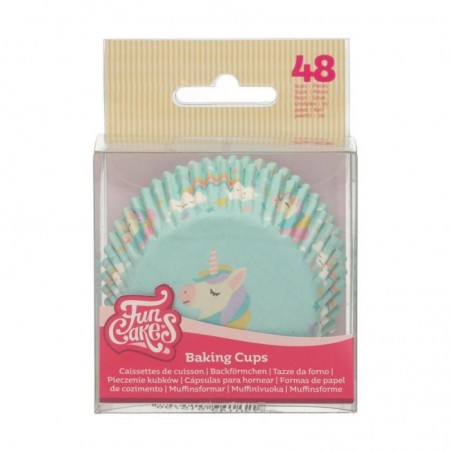 FunCakes Cupcakevormpjes Unicorn 48 STUKKEN BLISTER