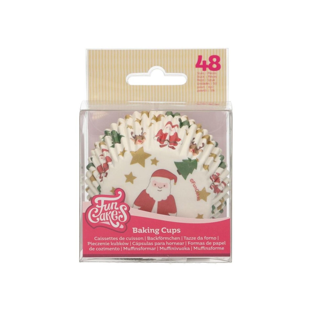 FUNCAKES CAISSETTE CUPCAKE THEME NOEL 48 PCES