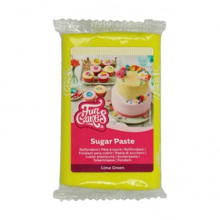 FUNCAKES PATE A SUCRE VERT LIME 250GR