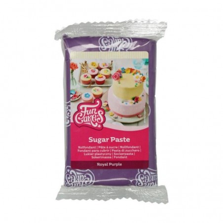 FUNCAKES PATE A SUCRE VIOLET FONCE 250GR