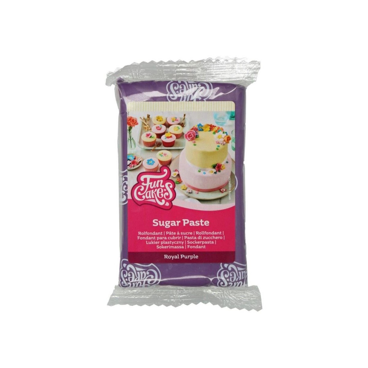 FUNCAKES PATE A SUCRE VIOLET FONCE 250GR