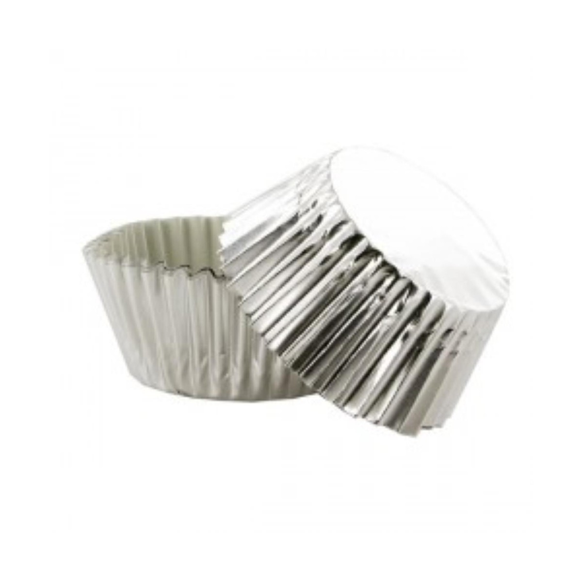 Cupcakevormpjes zilver50 stukken blister