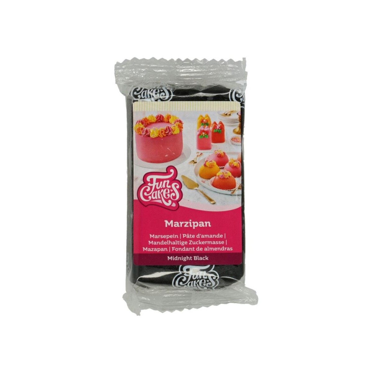 FunCakes Marsepein 20% zwart 250g pakket