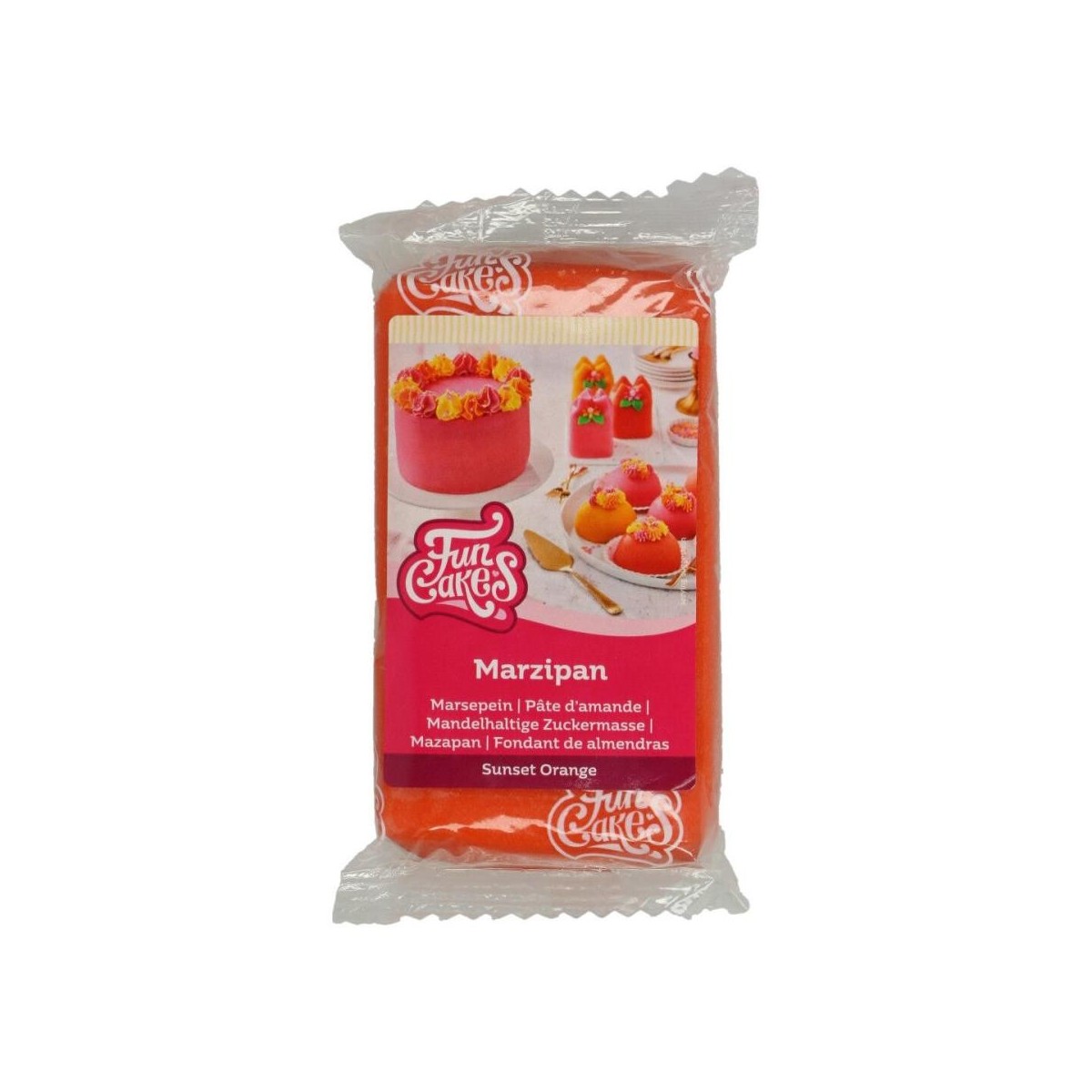 FunCakes Marsepein 20% oranje 250g pakket