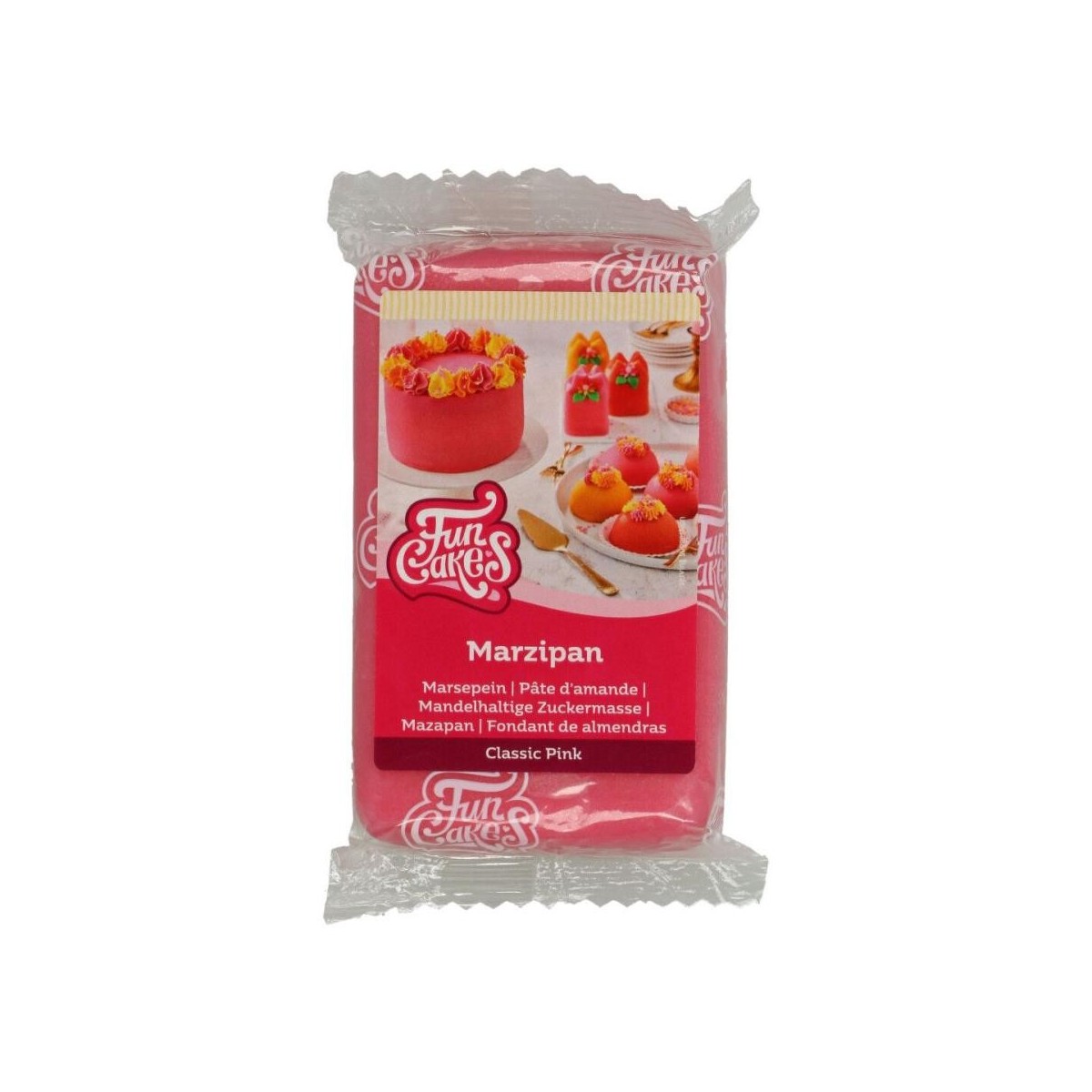 FunCakes Marsepein 20% roze 250g pakket