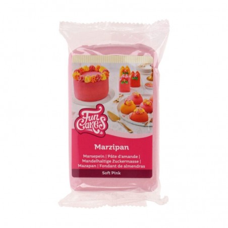 FunCakes Marsepein 20% roze pastel 250g pakket