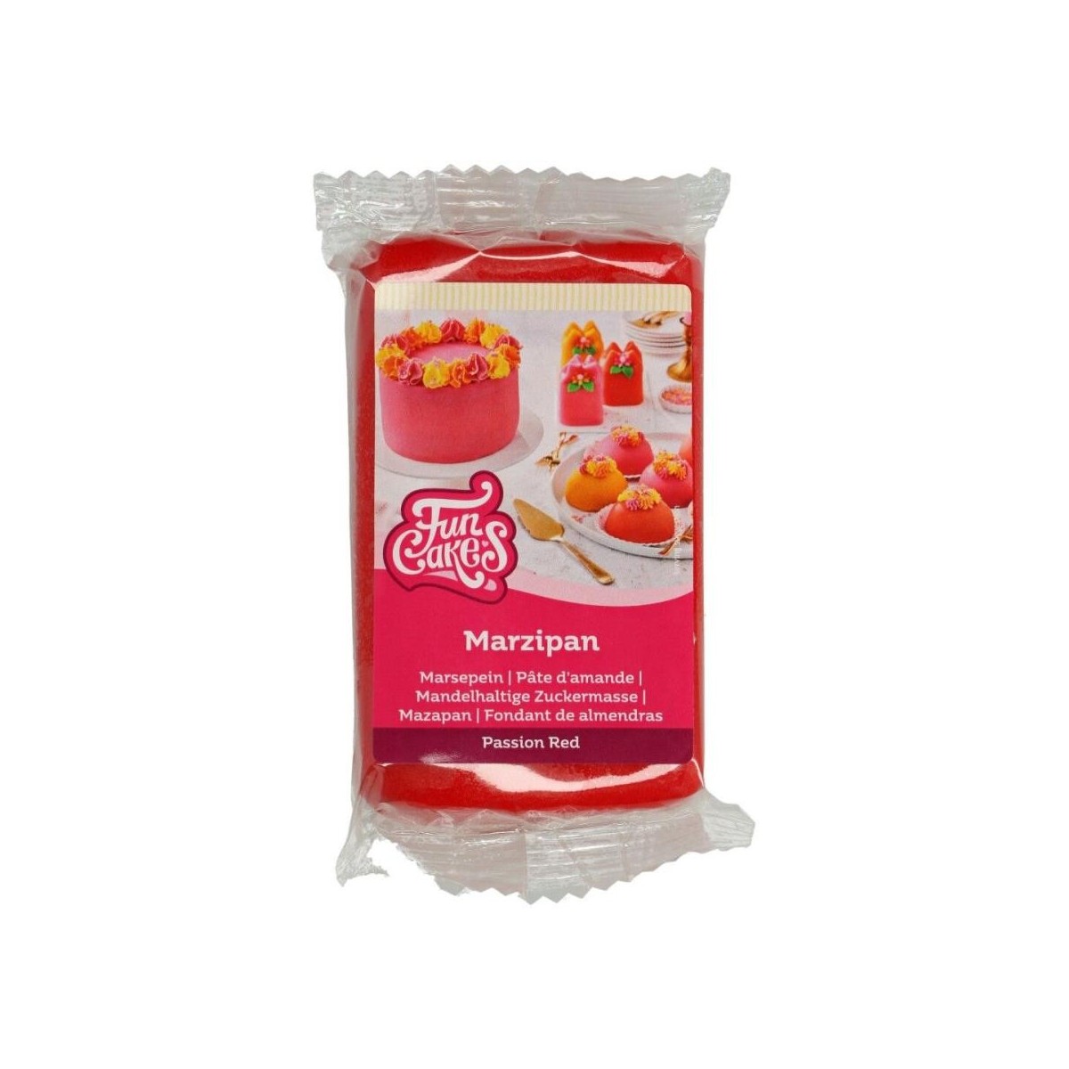 FunCakes Marsepein 20% rood 250g pakket