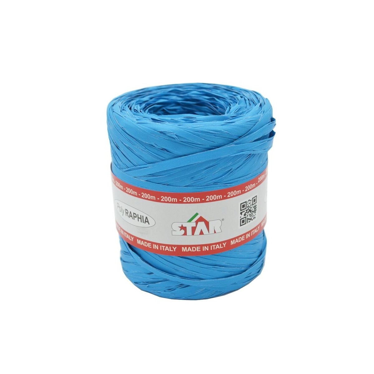 POLY RAPHIA 15MM X 200M BLEU CLAIRE R86