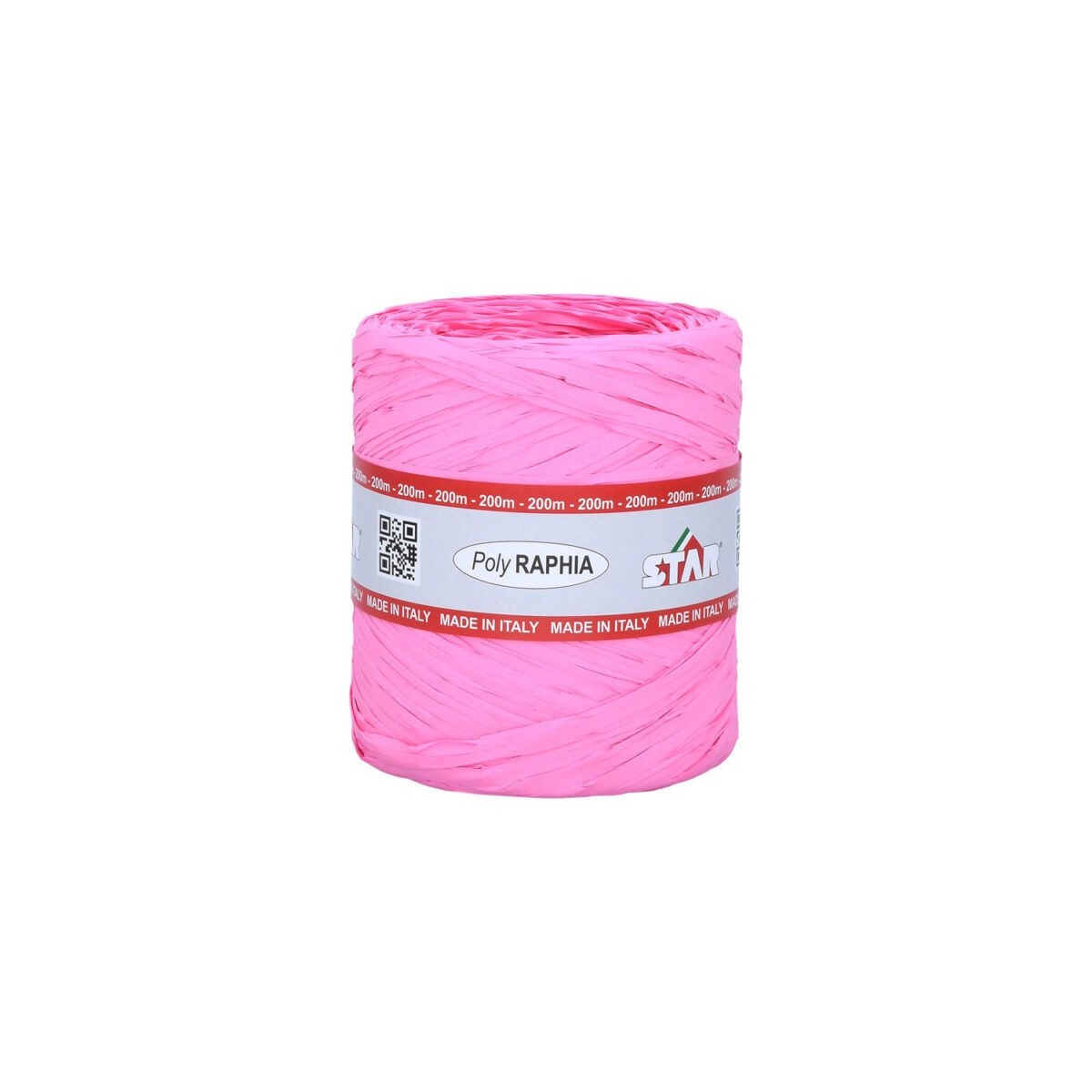 POLY RAPHIA 15MM X 200M ROSE R15