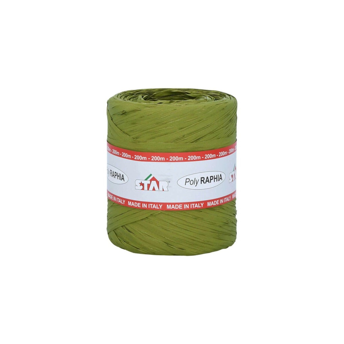 POLY RAPHIA 15MM X 200M VERT MOUSSE R41