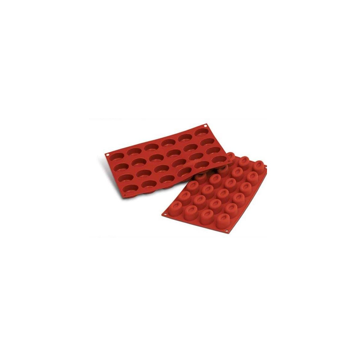 SILIKOMART SF083 MOULE 24 PETITS SAVARARINS OVALES41X29 HT 20MM 16ML ANTI-ADHESIF GN1/3 -50° À 250