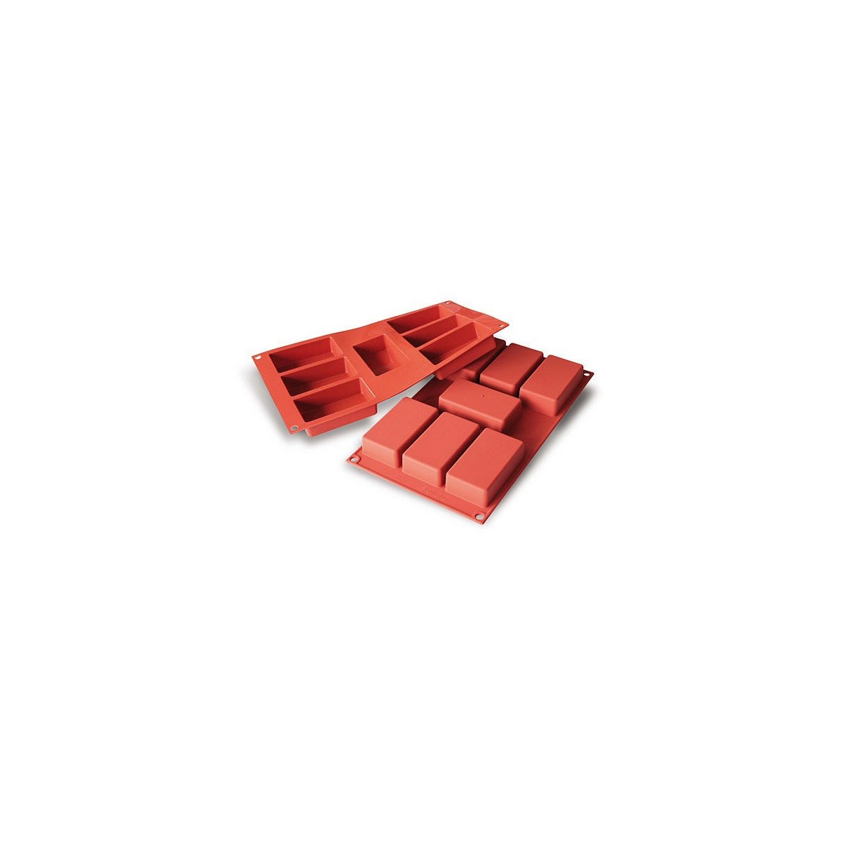 SILIKOMART SF110 MOULE 7 RECTANGLES 87X48 HT 24MM 97ML ANTI-ADHESIF GN1/3 -50° À 250°