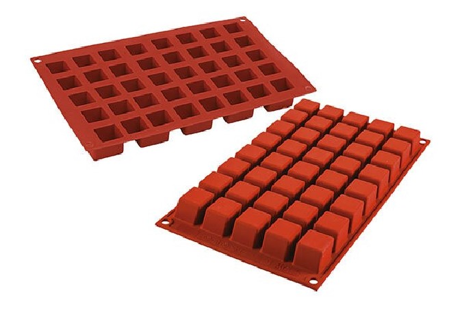 SILIKOMART SF263 MOULE 40 PETITS CUBES 24X24 HT 24MM 13,5ML ANTI-ADHESIF GN1/3 -50° À 250°