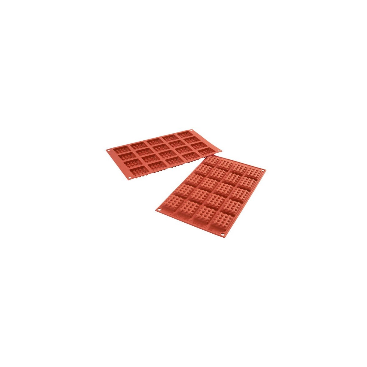 SILIKOMART SF147 MOULE MINI WAFFEL SQUARE  ANTI-ADHESIF GN1/3 -50° À 250°