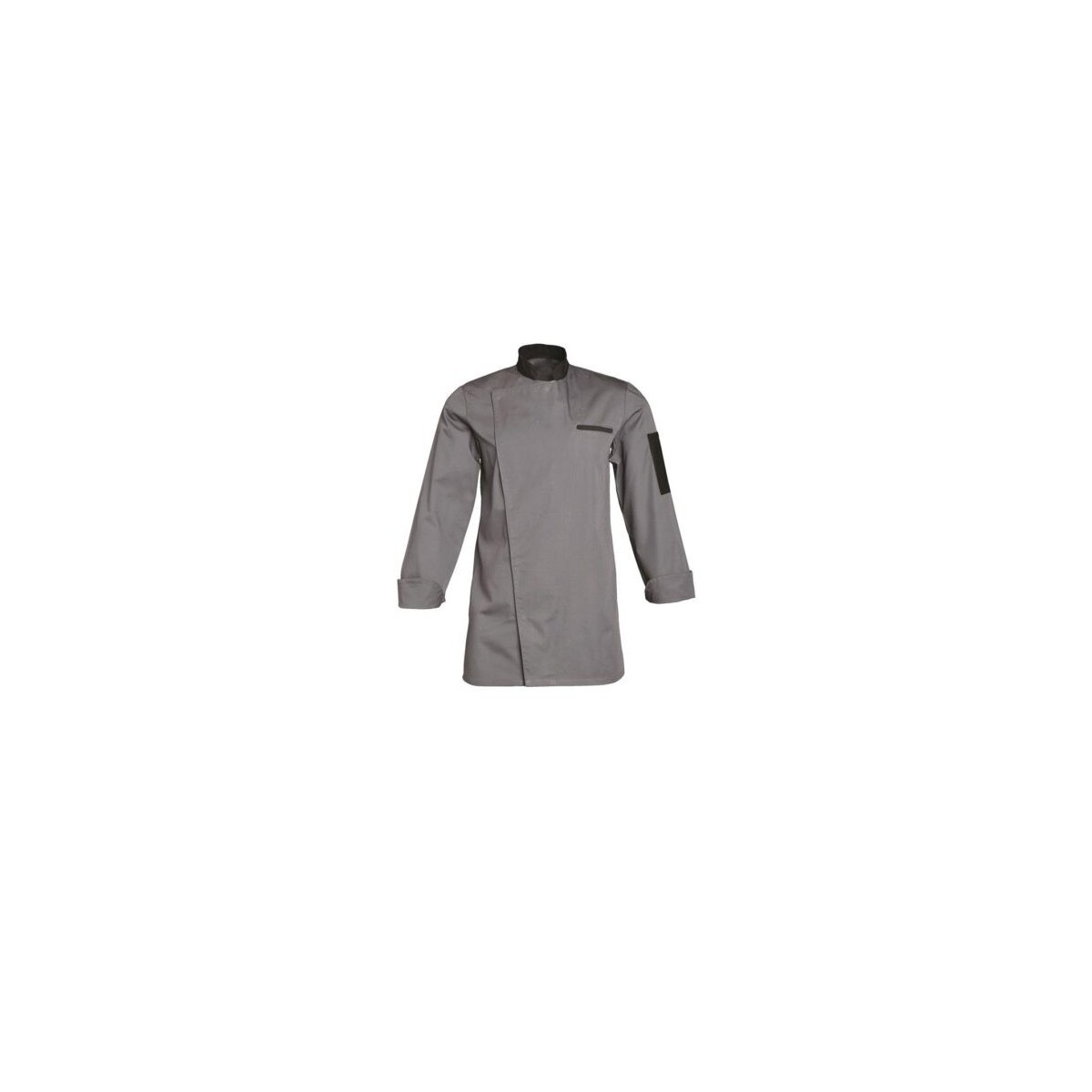 SNV VESTE FLORENT GRISE COL NOIR TAILLE 1 (40-42)  POLY/COTON 195GR MANCHES LONGUES