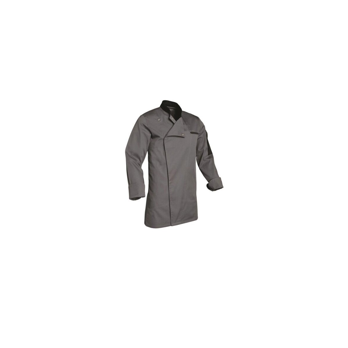 SNV VESTE FLORENT GRISE COL NOIR TAILLE 1 (40-42)  POLY/COTON 195GR MANCHES LONGUES