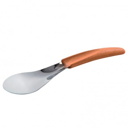 ICE SPATULA BROWN SATIN HANDLE 26.5CM