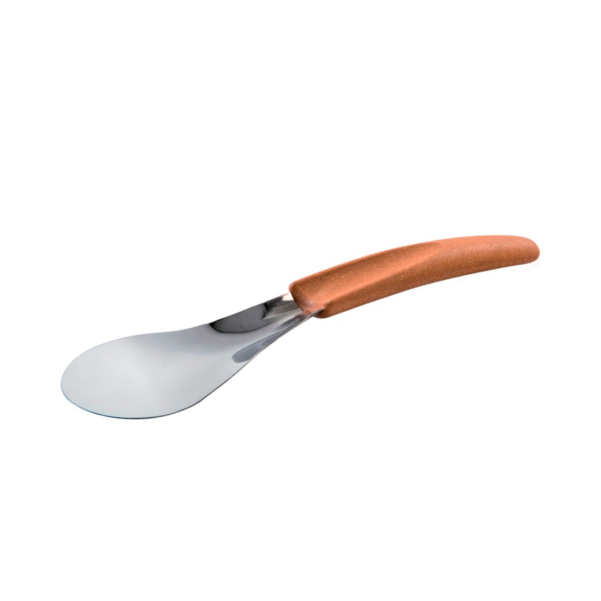 ICE SPATULA BROWN SATIN HANDLE 26.5CM