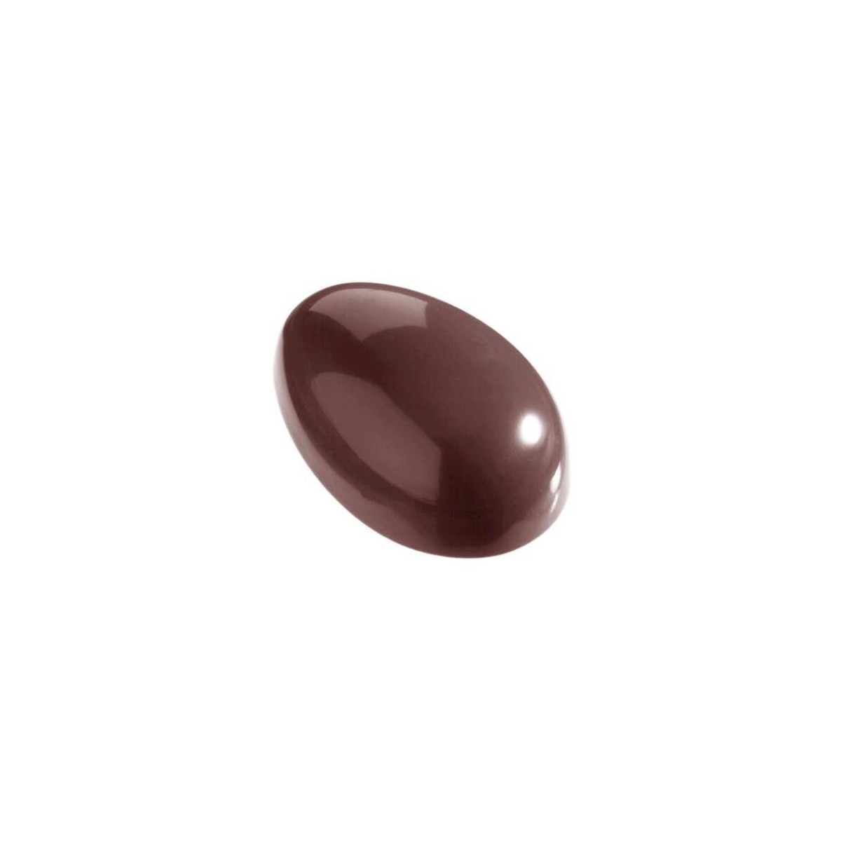 MOULE À CHOCOLAT OEUF LISSE 81 MM CW1252 2X3 -- 83GR