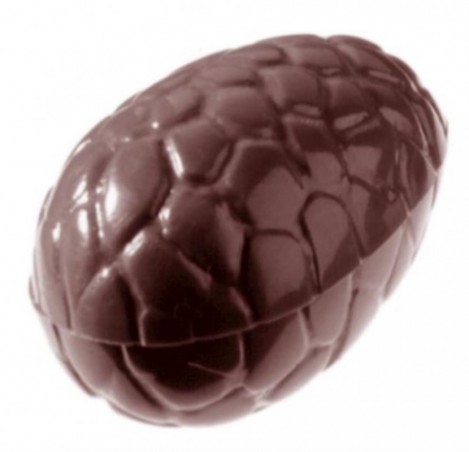 MOULE À CHOCOLAT OEUF KROKO 47 MM CW1379 3X6 -- 14GR