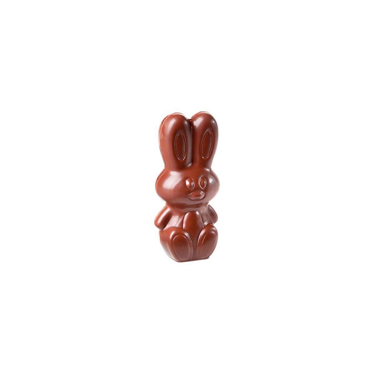 MOULE À CHOCOLAT LAPIN MODERNE 99,5 MM CW1739 1X4 -- 49GR