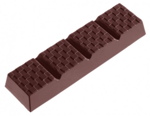 MOULE À CHOCOLAT BATON DAMIER  CW1187 1X6 -- 82GR