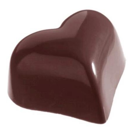 MOULE À CHOCOLAT COEUR BOMBÉ CW1218 3X7 -- 14GR