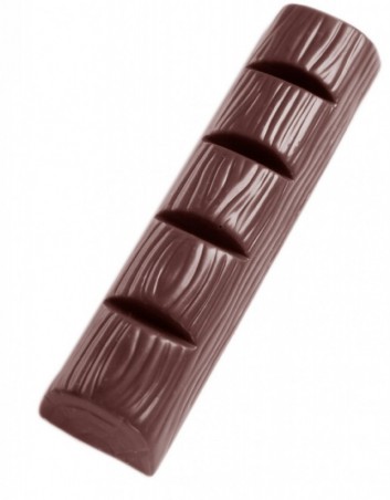 MOULE À CHOCOLAT BATON IMITATION BOIS  CW1458 1X8 -- 58GR