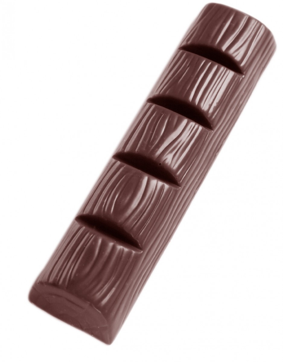 MOULE À CHOCOLAT BATON IMITATION BOIS  CW1458 1X8 -- 58GR