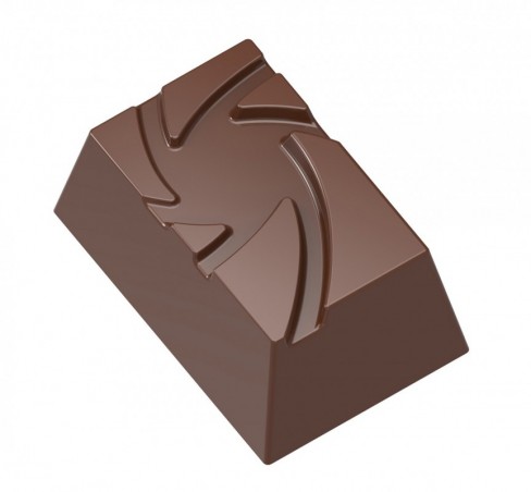 MOULE À CHOCOLAT RECTANGLE SPIRALE CW1619 3X8 -- 9GR