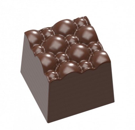 MOULE À CHOCOLAT CARRÉ BULLE  CW1677 4X8 -- 11.5GR