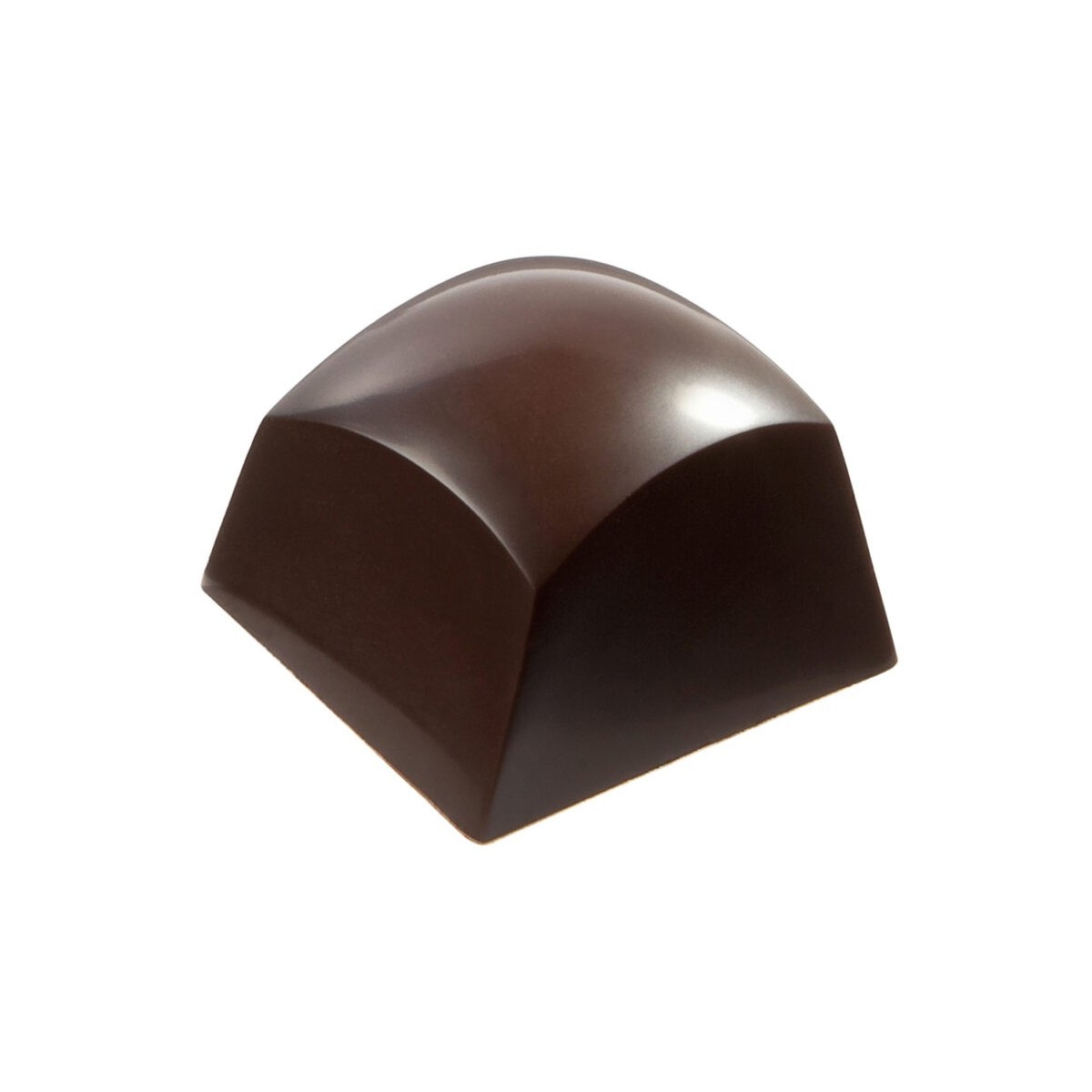 MOULE À CHOCOLAT CARRÉ ARRONDI LISSE CW1753 3X7 -- 11GR