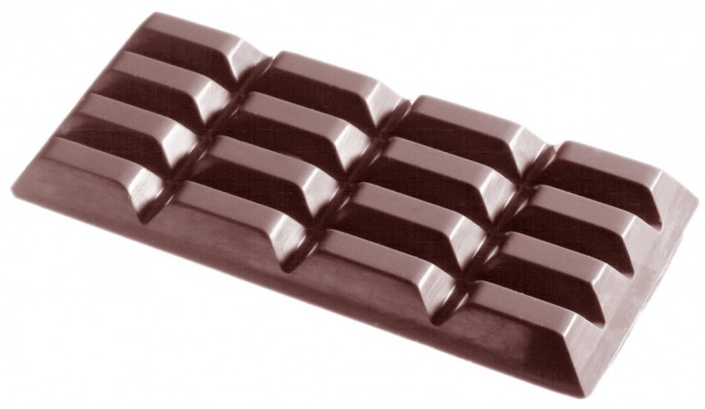 CHOCOLADEVORM TABLET 4X4 LANG 115 GR CW2015