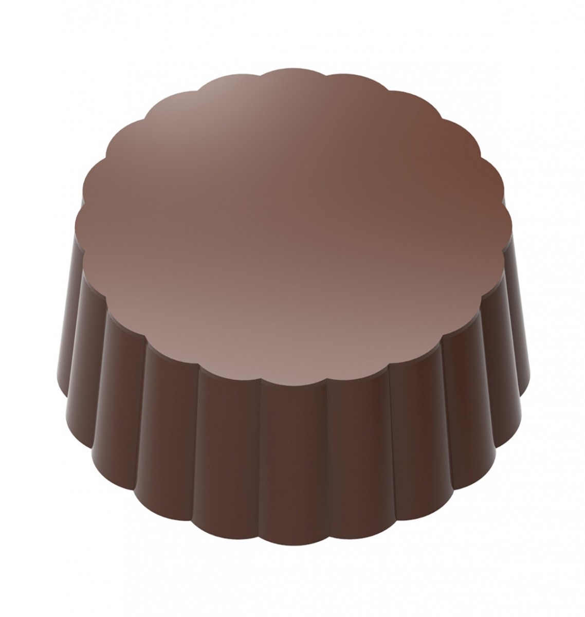 MOULE À CHOCOLAT MAGNÉTIQUE ROND 32 MM CW1000L04135X275MM -- 3X5 -- 13GR