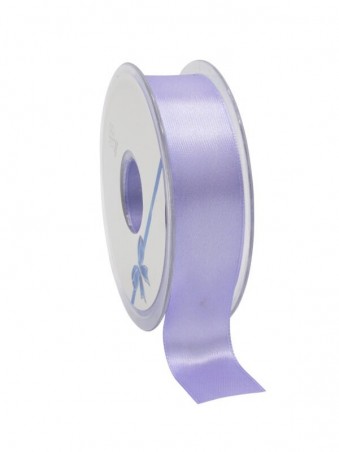 RUBAN DOUBLE FACE SATIN MAUVE PARME 25MM X 25M