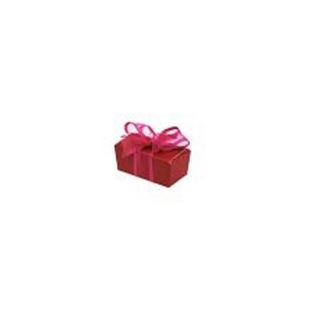 +BALLOTIN 2 PRALINES DALHIA (FUSCHIA)66 X 35 X 30MM PAQUET DE 25PCES 