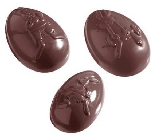 MOULE À CHOCOLAT OEUF OLYMPIA 6 FIG 82X56X CW1042HT28MM / 2X3